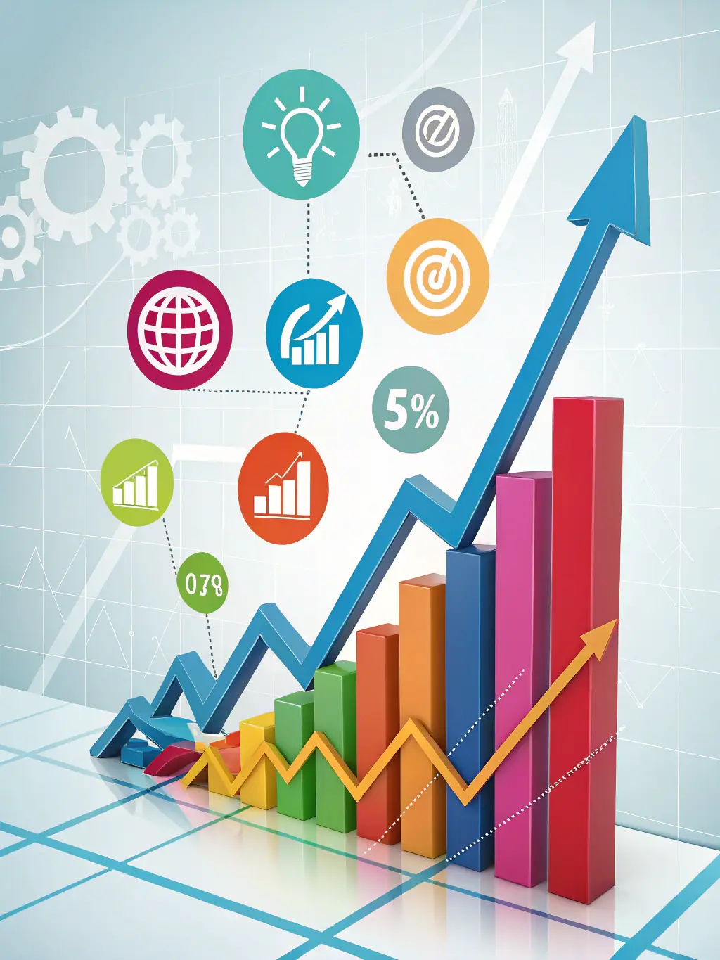 A graphic illustrating the long-term value and ROI of investing in a professional website package from WebGo Agencia, showcasing client success stories.